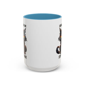 Funny Cat Mug | Silence Is Golden Coffee Cup | Gift for Cat Lovers | Humorous Kitchenware | Ceramic Teacup | Unique Animal Gifts