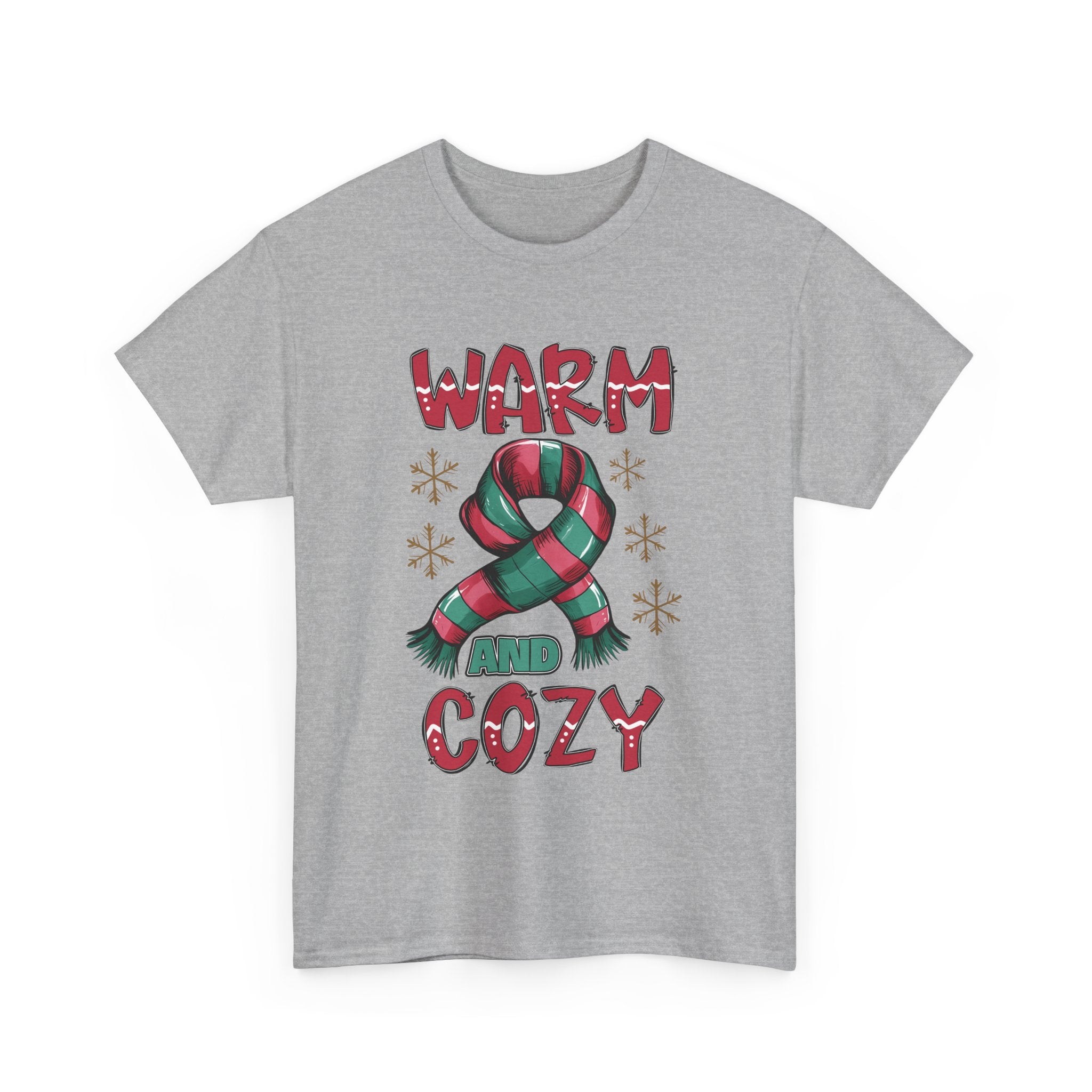 christmas warm and cozy Unisex Heavy Cotton Tee men women