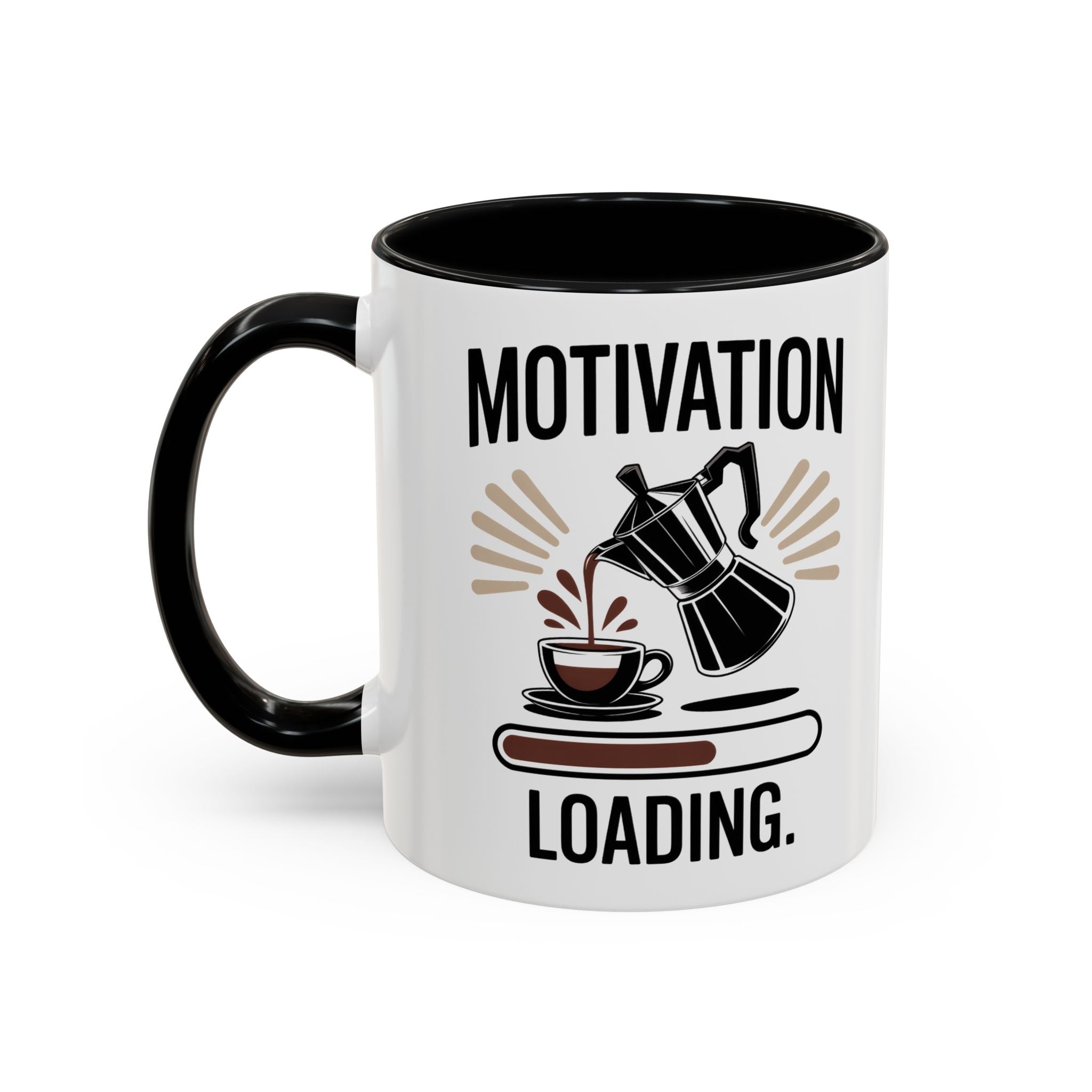 Motivation Loading Coffee Mug - Stylish 11oz & 15oz Accent Mug for Coffee Lovers