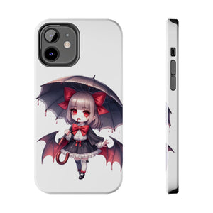 vampire girl horror art Tough Phone Cases