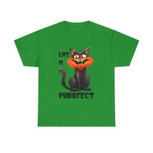 Purrfect Cat Tee, Cute Cat Lover Shirt, Fun Unisex Cotton Top, Gifts for Cat Owners, Funny Pet T-Shirt, Birthday Gift Idea