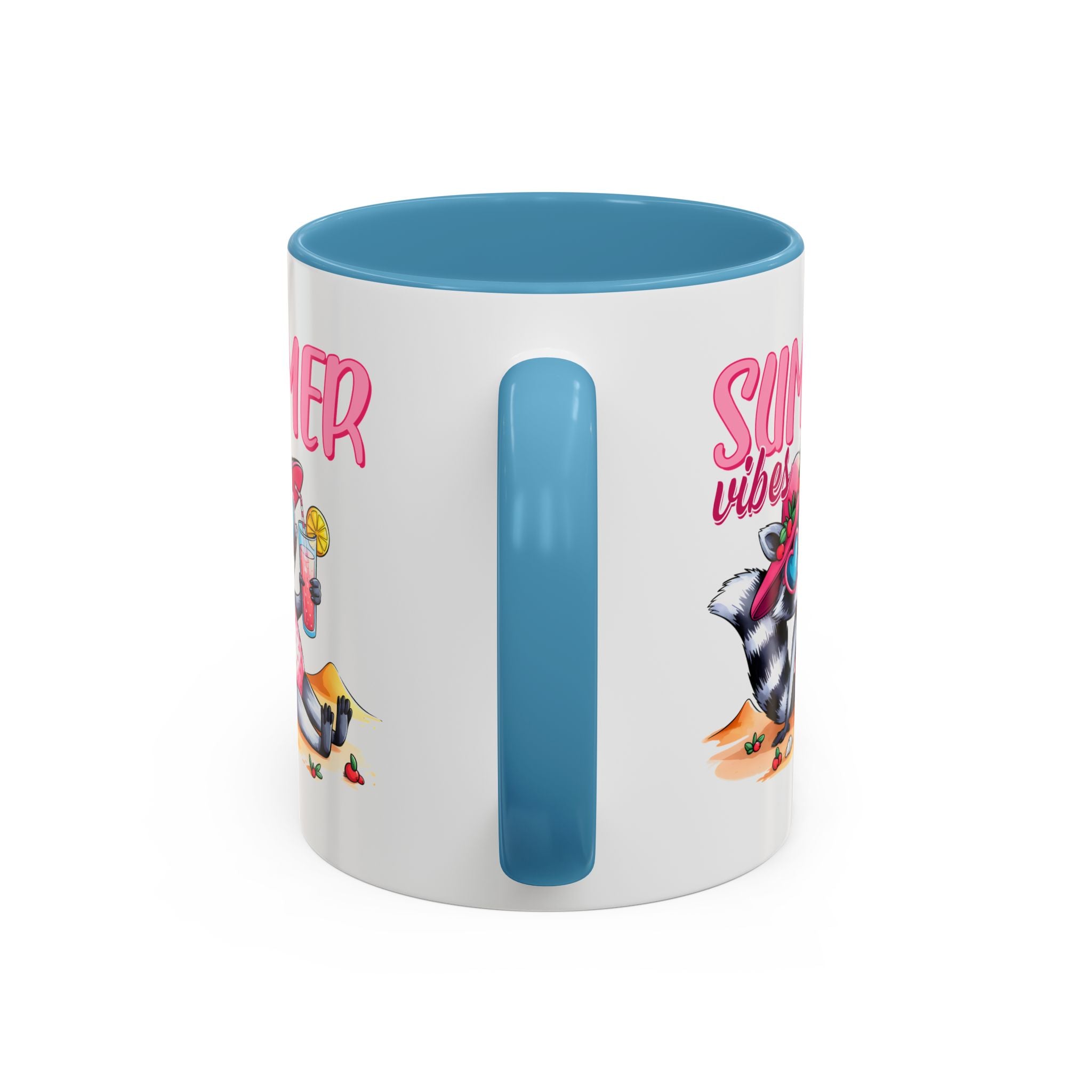 Summer Vibes Accent Coffee Mug - Fun & Colorful Design for Relaxing Moments