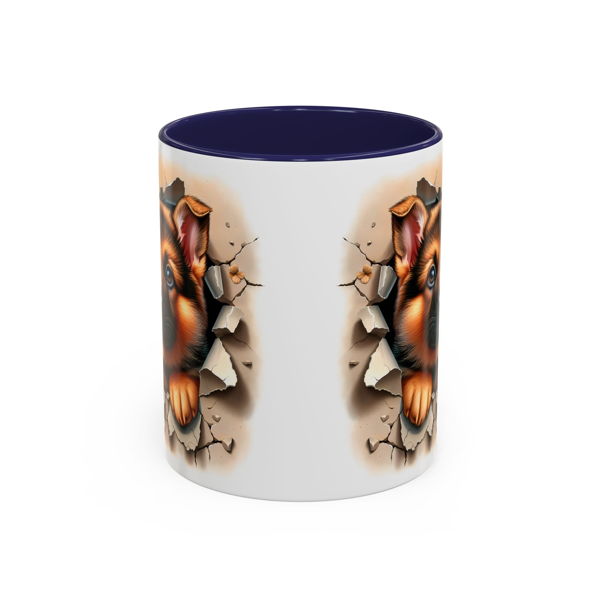 German Shepherd Accent Coffee Mug | Dog Lover Gift, Tasty Hot Beverage Cup, Pet Themed Kitchenware, Animal Adoption Cup, Unique Pet Gift