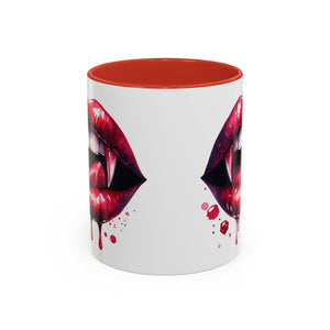 Gothic Vampire Teeth Coffee Mug – Perfect for Halloween, Spooky Occasions, Gift for Horror Lovers, Unique Accent Cup