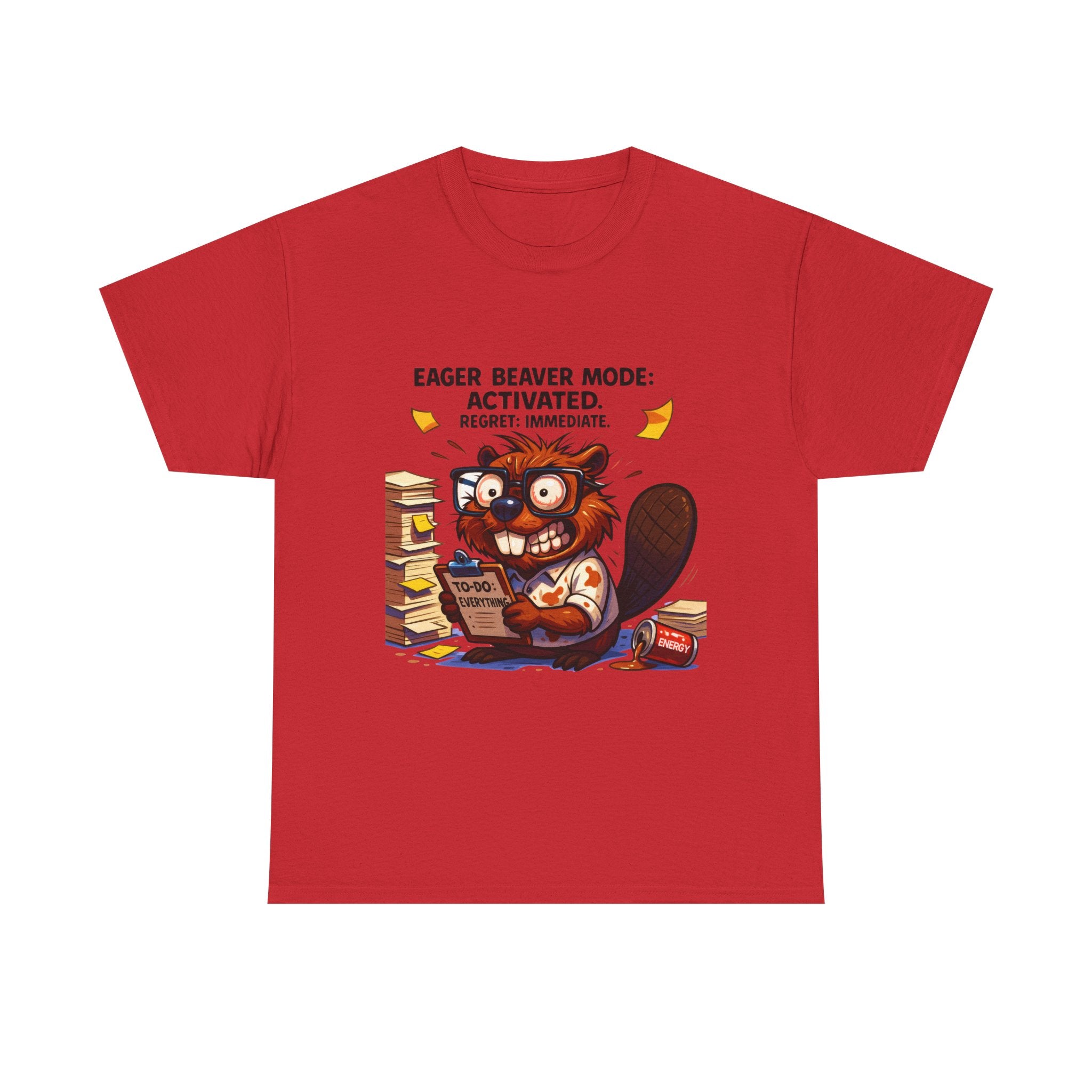 Eager Beaver Unisex Tee: Fun Gift for Book Lovers, Cozy Casual Wear, Quirky Graphic Tee, Perfect for Reading Festivals, Birthday Gift