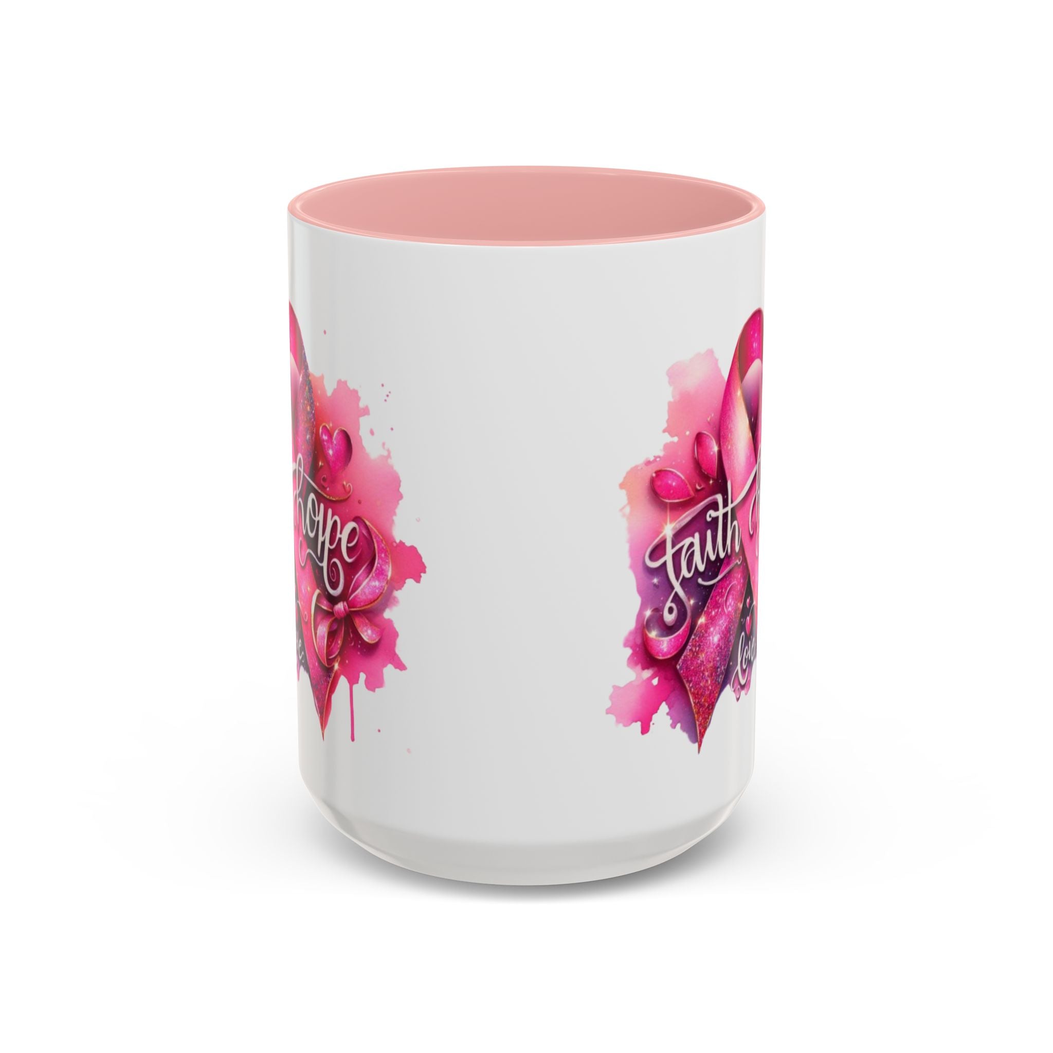 Cancer awareness Inspirational Hope & Faith and Love Coffee Mug