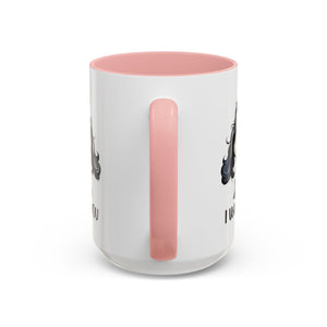 Dog Lover's Accent Coffee Mug - I Woof You, Pet Gift, Animal Lover Cup, Dog Mom Mug, Cute Dog Design, Fun Coffee Cup