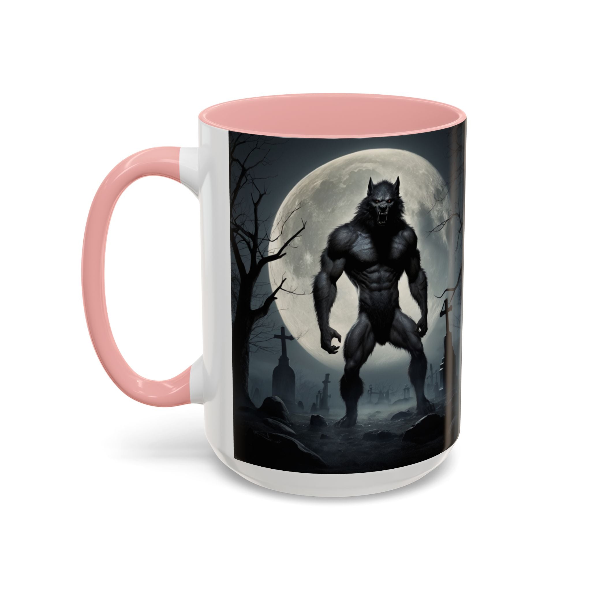 Werewolf Moon Coffee Mug — Gothic Graveyard Accent Mug (11/15oz) fantasy