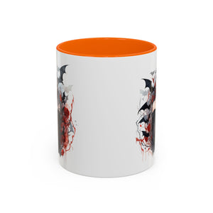 Gothic Coffee Mug, Dark Aesthetic Cup, Halloween Drinkware, Vampire Themed Gift, Horror Mug, Witchy Kitchen Decor