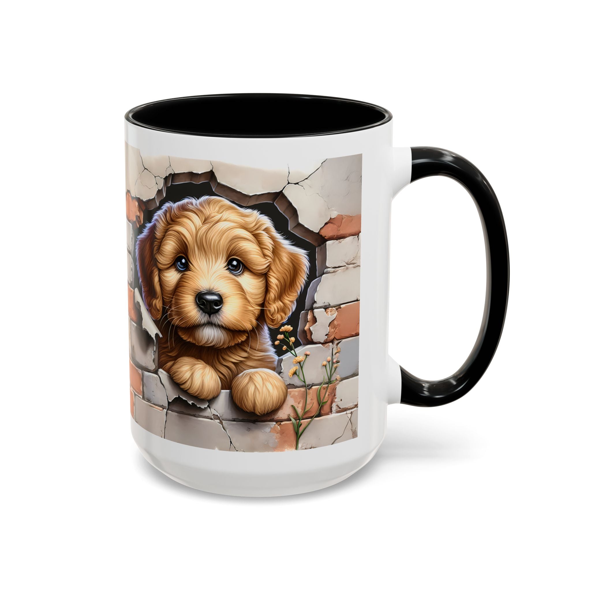 Cute Dog Accent Coffee Mug - Perfect Gift for Pet Lovers, Animal Lovers, Home Decor, Coffee Lovers, Unique Kitchenware