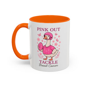 Breast Cancer Awareness Coffee Mug, Pink Out Tackle Duck Design, Supportive Gift for Fighters & Survivors, Cheerful Office Decor, [...]