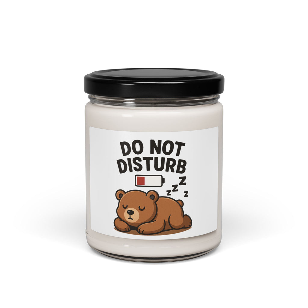 Cozy Bear Scented Candle, Do Not Disturb Soy Candle, Relaxing Home Decor, Gift for Friends, Aromatherapy Candle