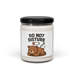 Cozy Bear Scented Candle, Do Not Disturb Soy Candle, Relaxing Home Decor, Gift for Friends, Aromatherapy Candle
