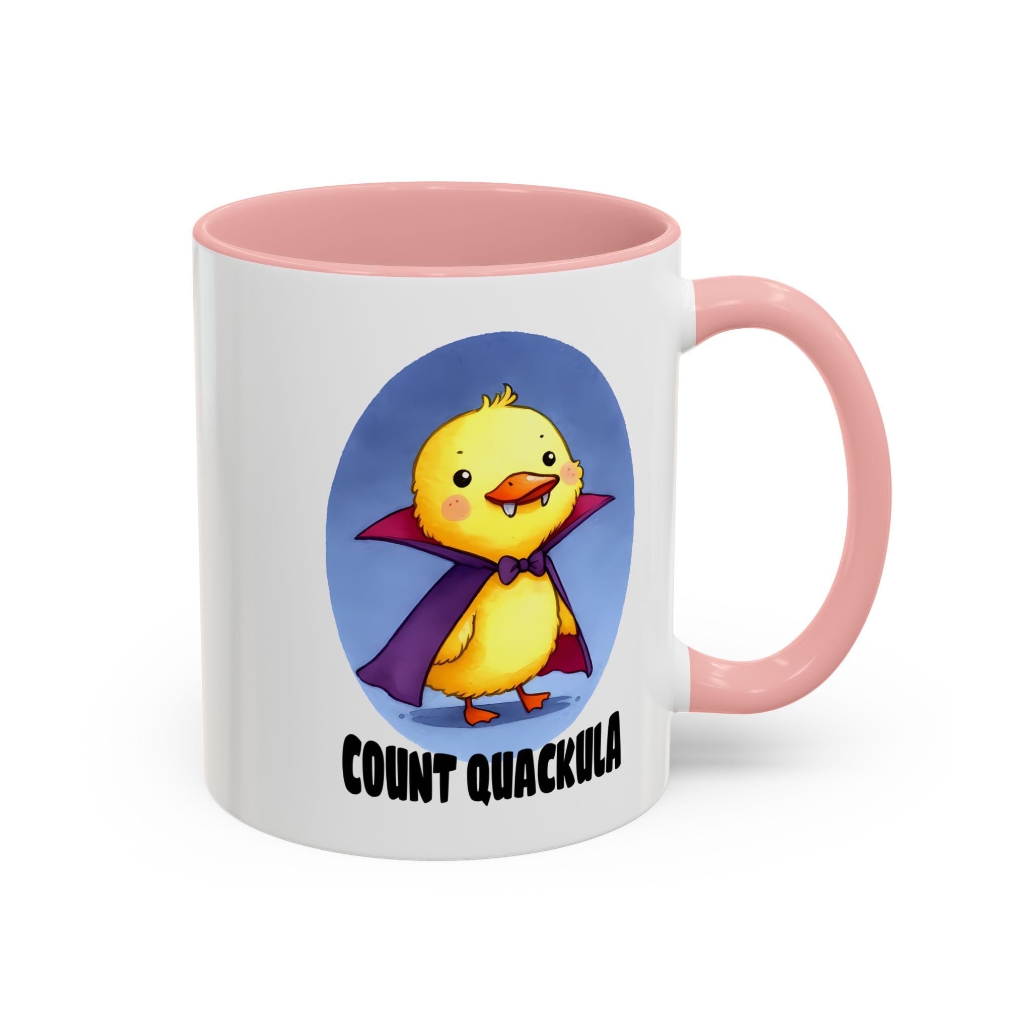 Cute Count Quackula Accent Coffee Mug - Adorable Gift for Coffee Lovers, Halloween Decor, Chick Collectors, Quirky Kitchen