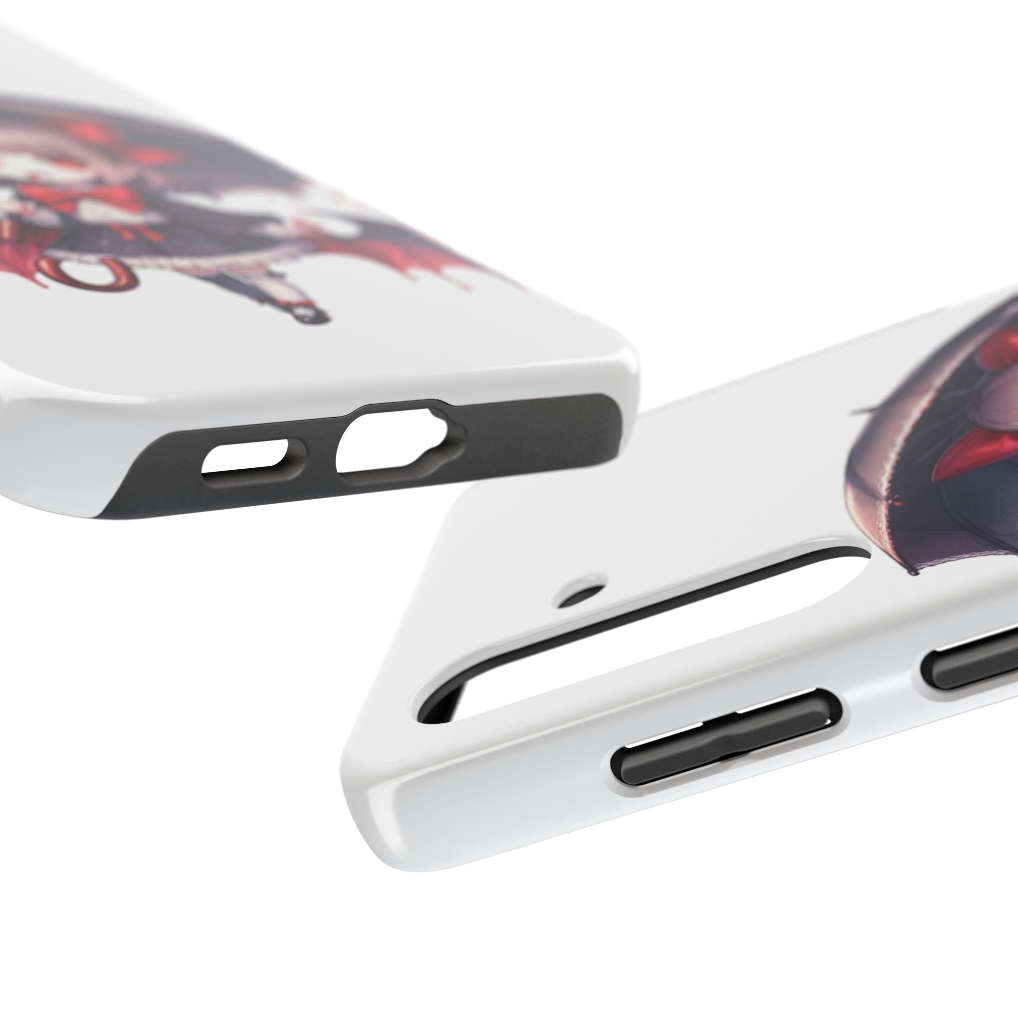 vampire girl horror art Tough Phone Cases