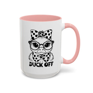 Duck off  Coffee Mug - Fun Gift for Bird Lovers, Birthday, Office Décor, Humorous Kitchenware, Unique Drinkware