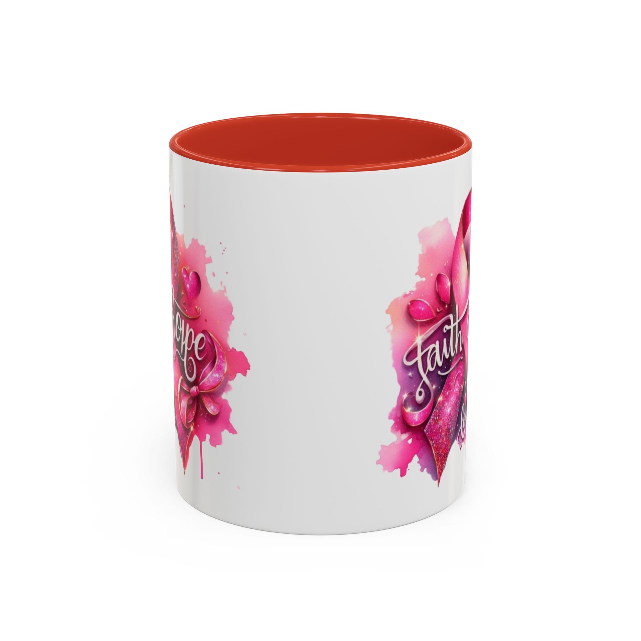 Cancer awareness Inspirational Hope & Faith and Love Coffee Mug