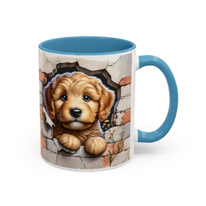 Cute Dog Accent Coffee Mug - Perfect Gift for Pet Lovers, Animal Lovers, Home Decor, Coffee Lovers, Unique Kitchenware