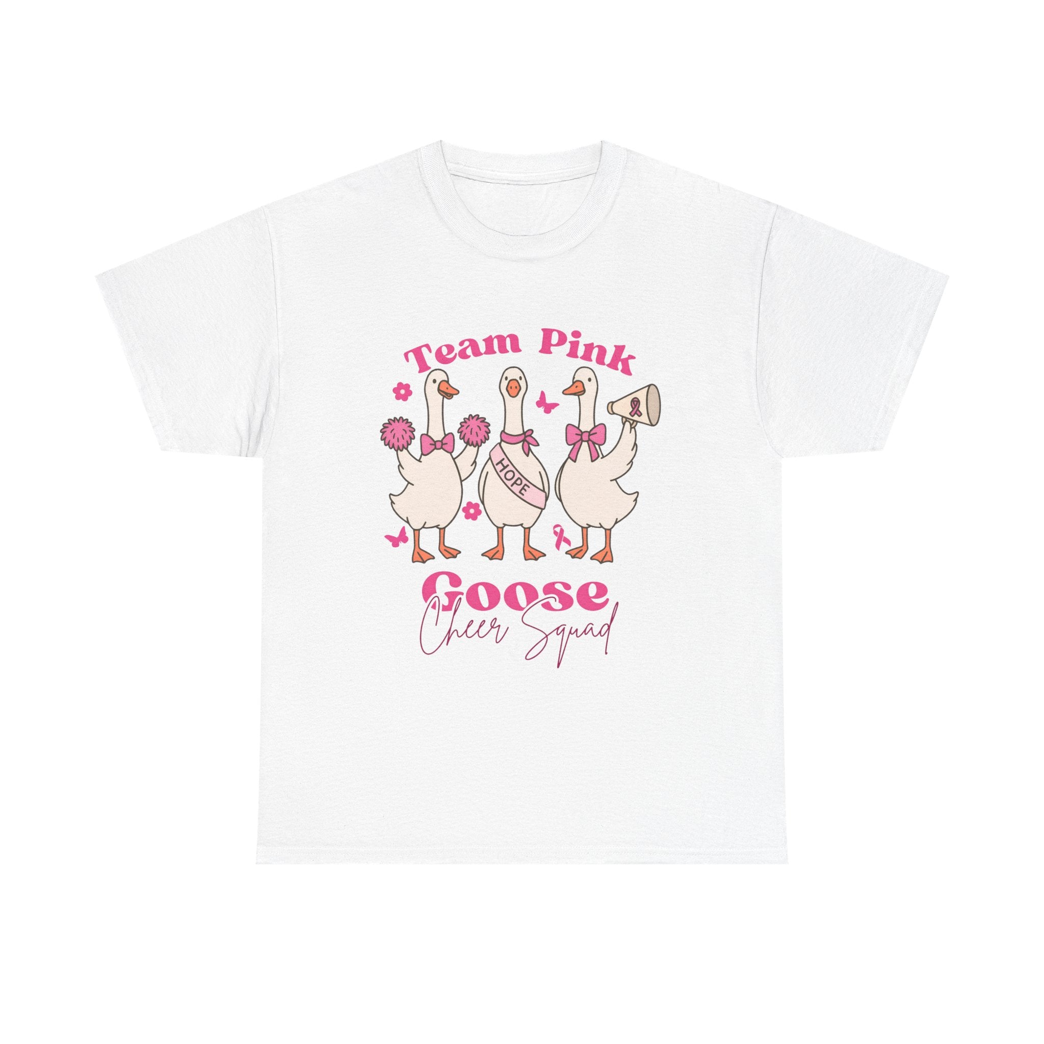 cancer awareness Cheer Squad Goose Tee - Perfect for Cheerleaders, Team Spirit, Bird Lovers, Fun Gifts, Casual Wear