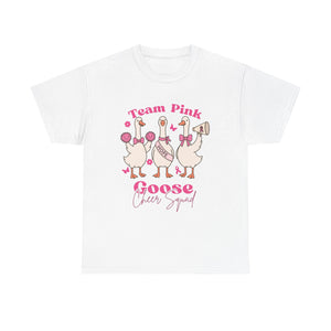 cancer awareness Cheer Squad Goose Tee - Perfect for Cheerleaders, Team Spirit, Bird Lovers, Fun Gifts, Casual Wear