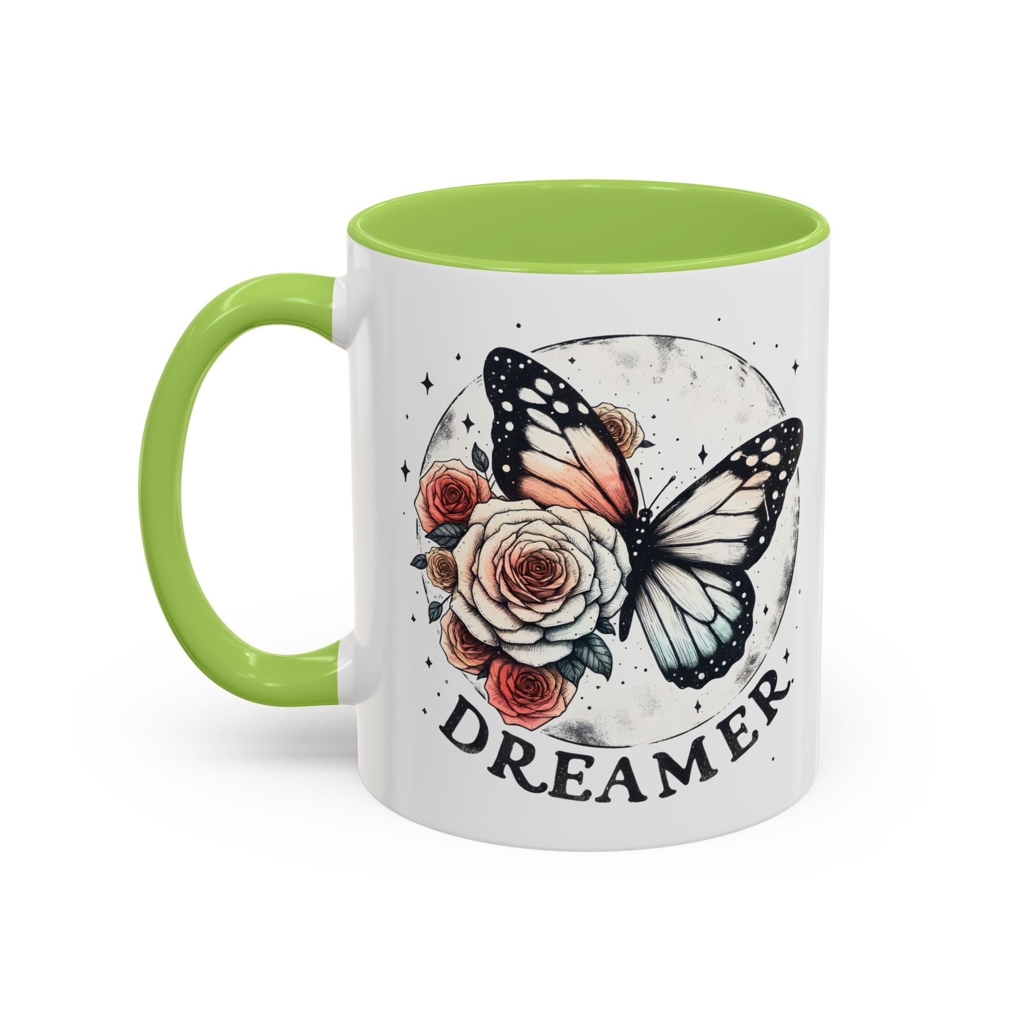 Dreamer Butterfly Coffee Mug - Stylish Accent for Creatives positive vibe freedom nature lover
