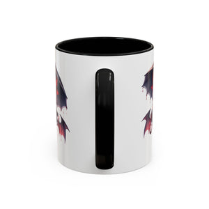 Gothic vampire girl  horror art Accent Coffee Mug (11, 15oz)