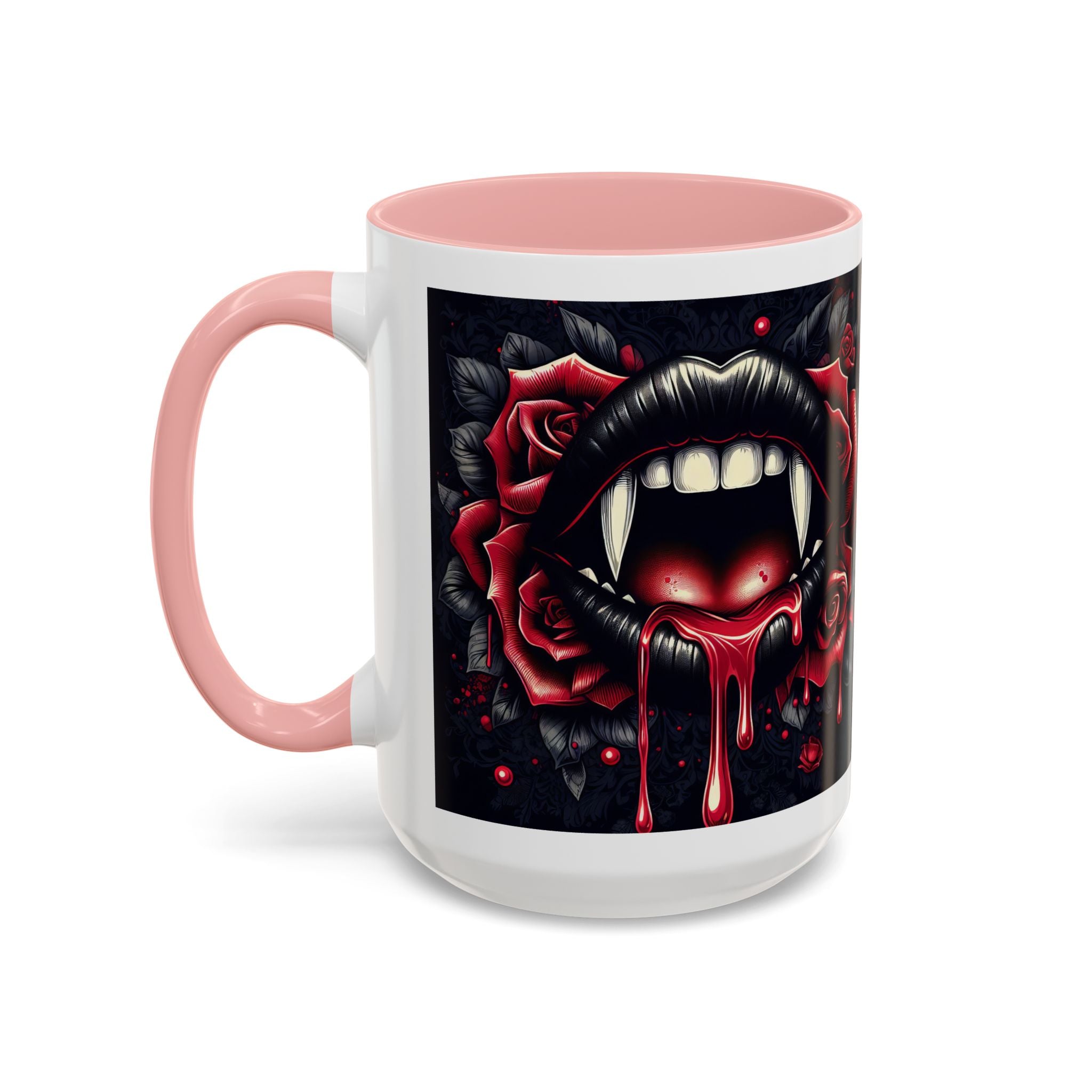 Gothic Vampire Rose Coffee Mug | Perfect for Halloween, Unique Gift, Dark Aesthetic, Gothic Decor, Horror Collectible