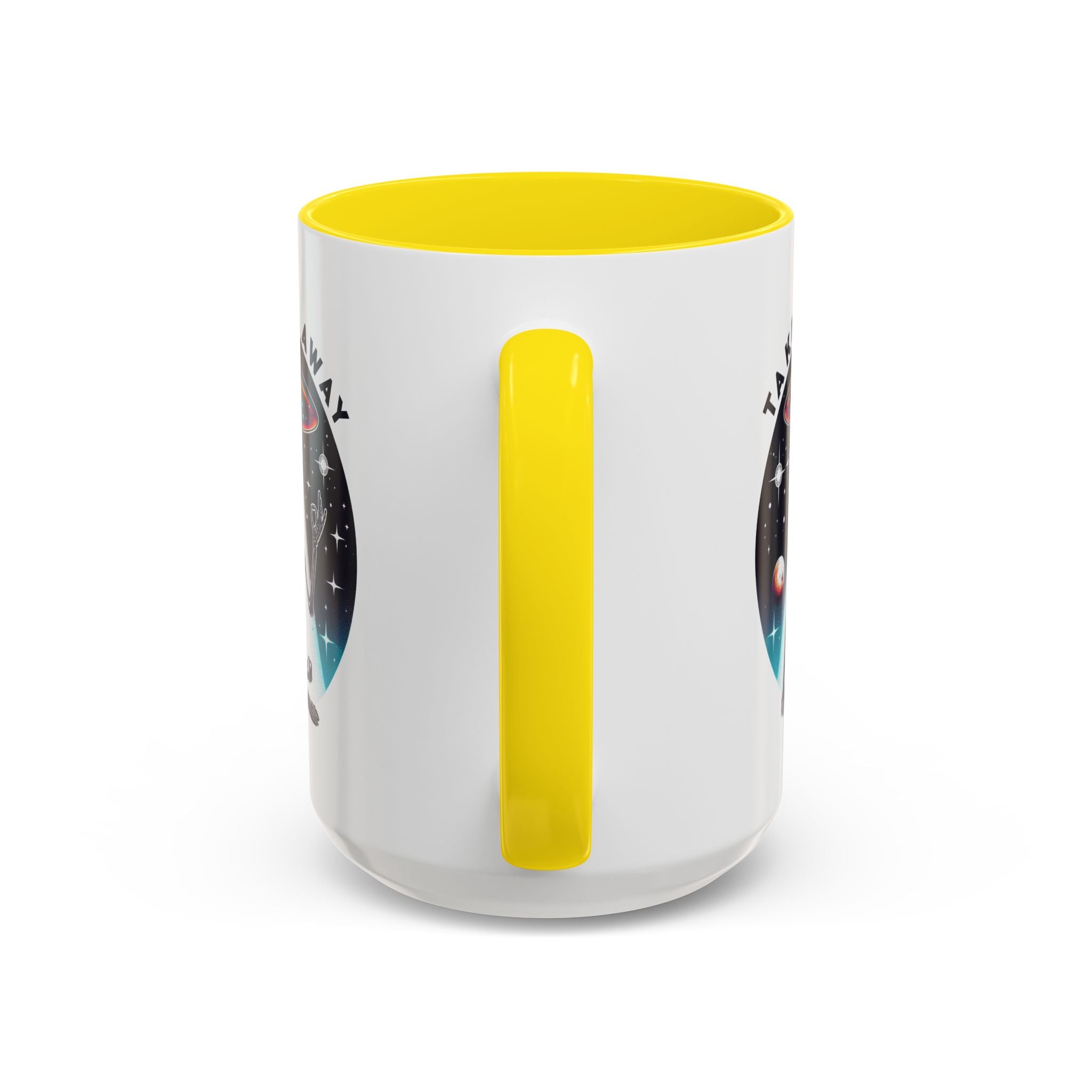 Galactic Skeleton Coffee Mug, Take Me Away Mug, Space-Themed Mug, Unique Gift for alien Lovers, Sci-Fi Cafe Mug