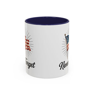 Patriotic Never Forget Coffee Mug - 11oz & 15oz USA flag
