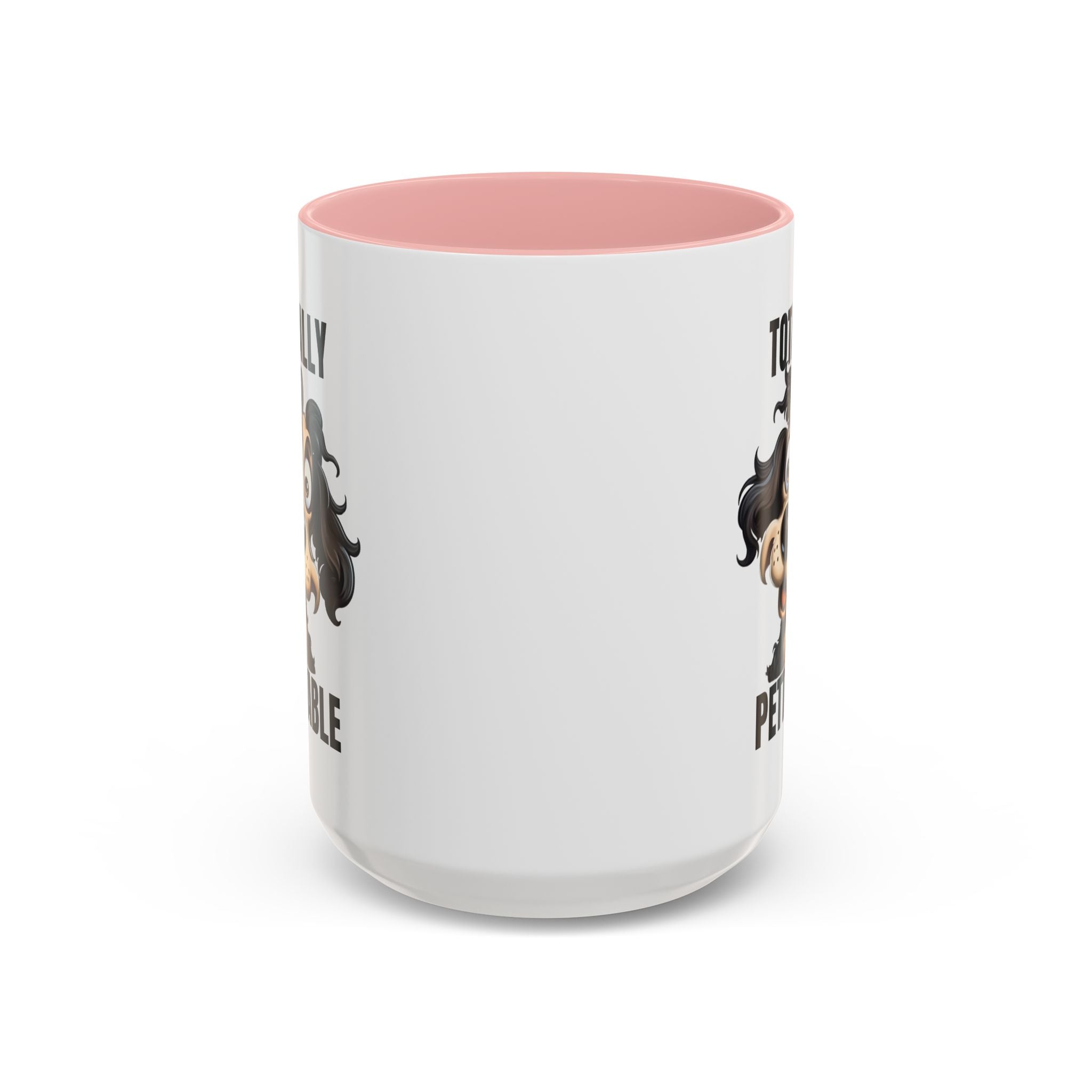 Totally Pettable Coffee Mug, Dog Lover Gift, Animal Print Mug, Funny Pet Mug, Customizable Coffee Cup, Gift for Pet Owners