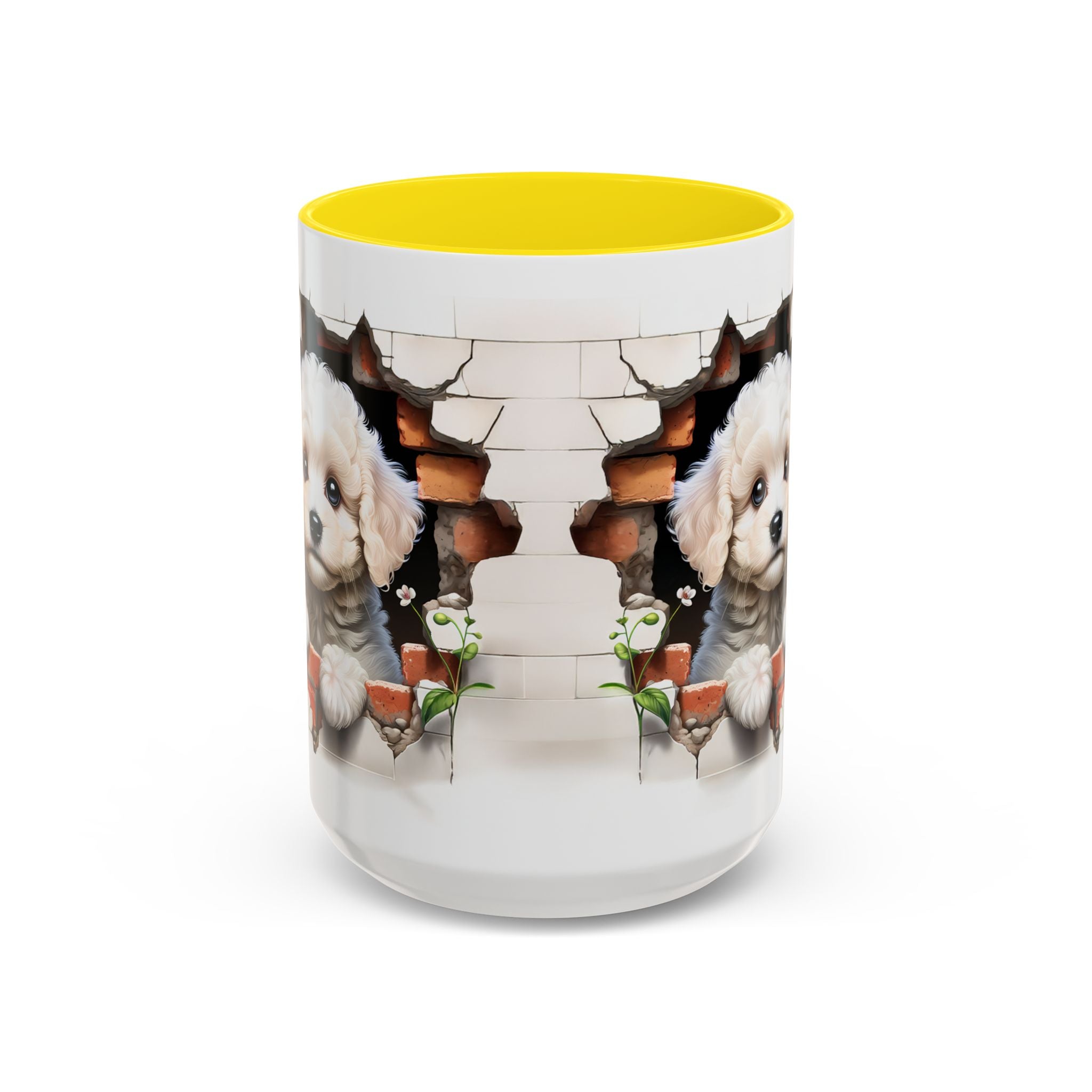 Cute Puppy Accent Coffee Mug - Adorable Dog Lover Gift, Pet-Themed Mug, Home Decor, Ideal for Gifts, Animal Enthusiast