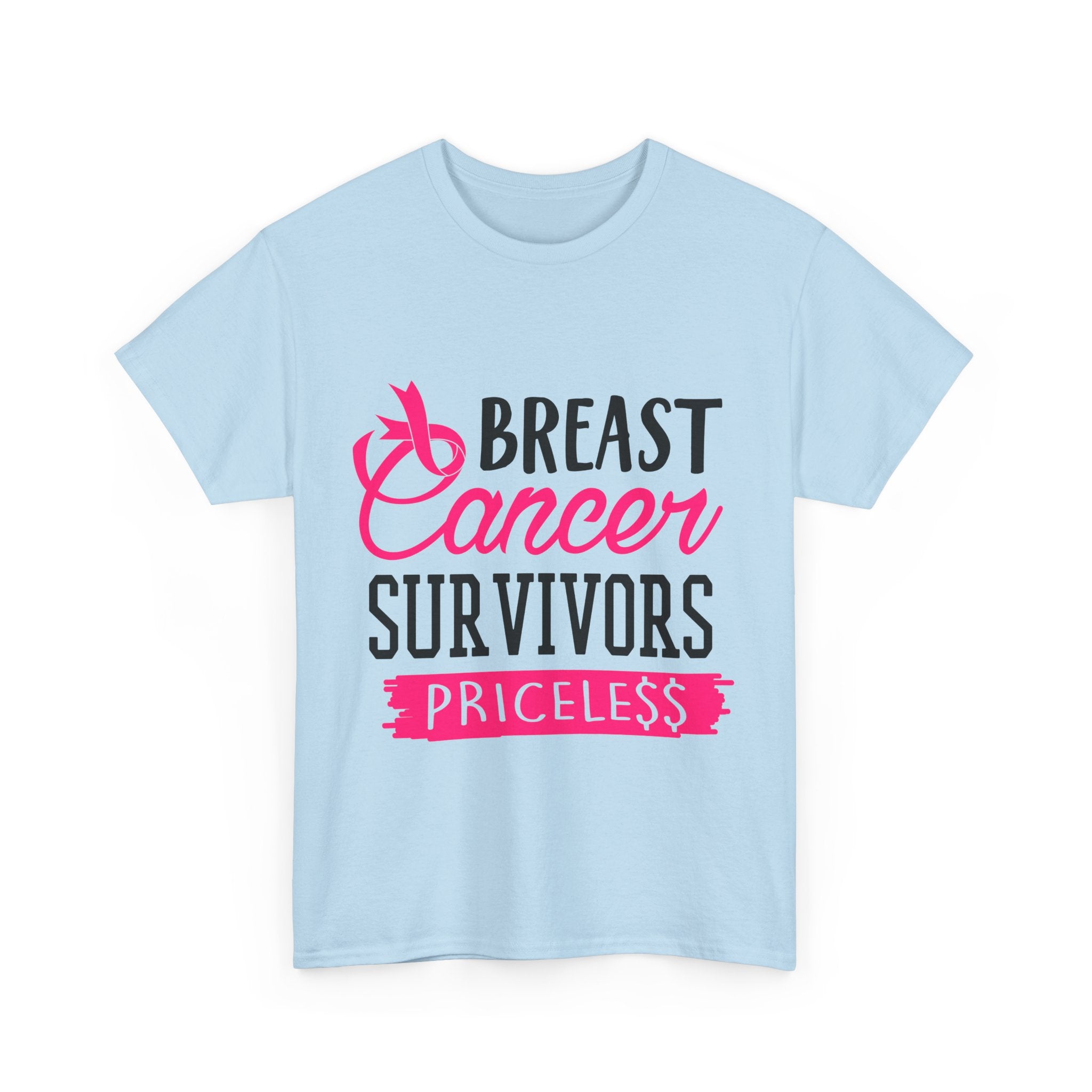 Breast Cancer Survivor Tee, Inspirational Shirt, Unisex Heavy Cotton Tee, Support Breast Cancer Awareness, Gift for Survivors