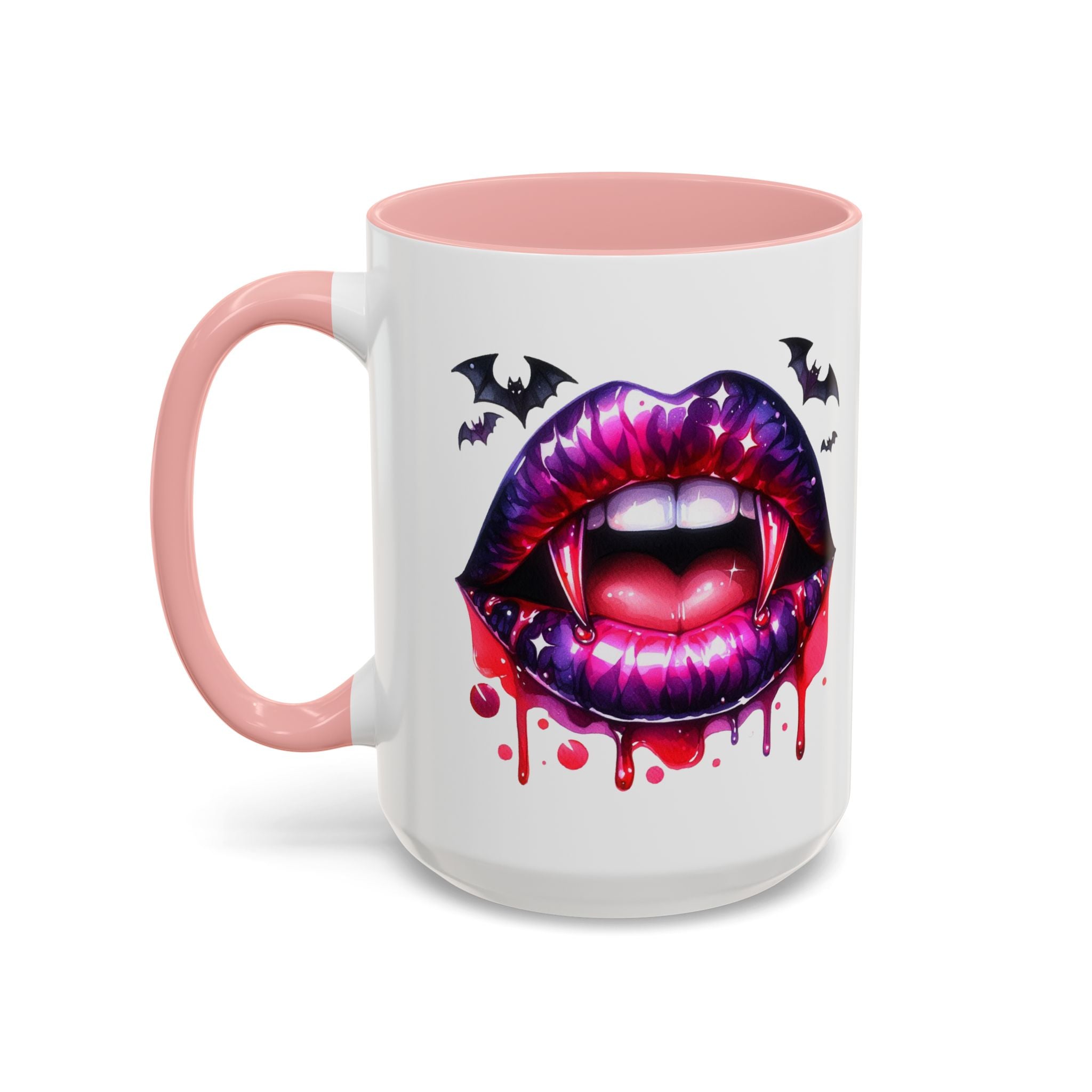 Gothic Vampire Coffee Mug, Halloween Mug, Dark Aesthetic, bats, Spooky Home Decor, Unique Coffee Cup
