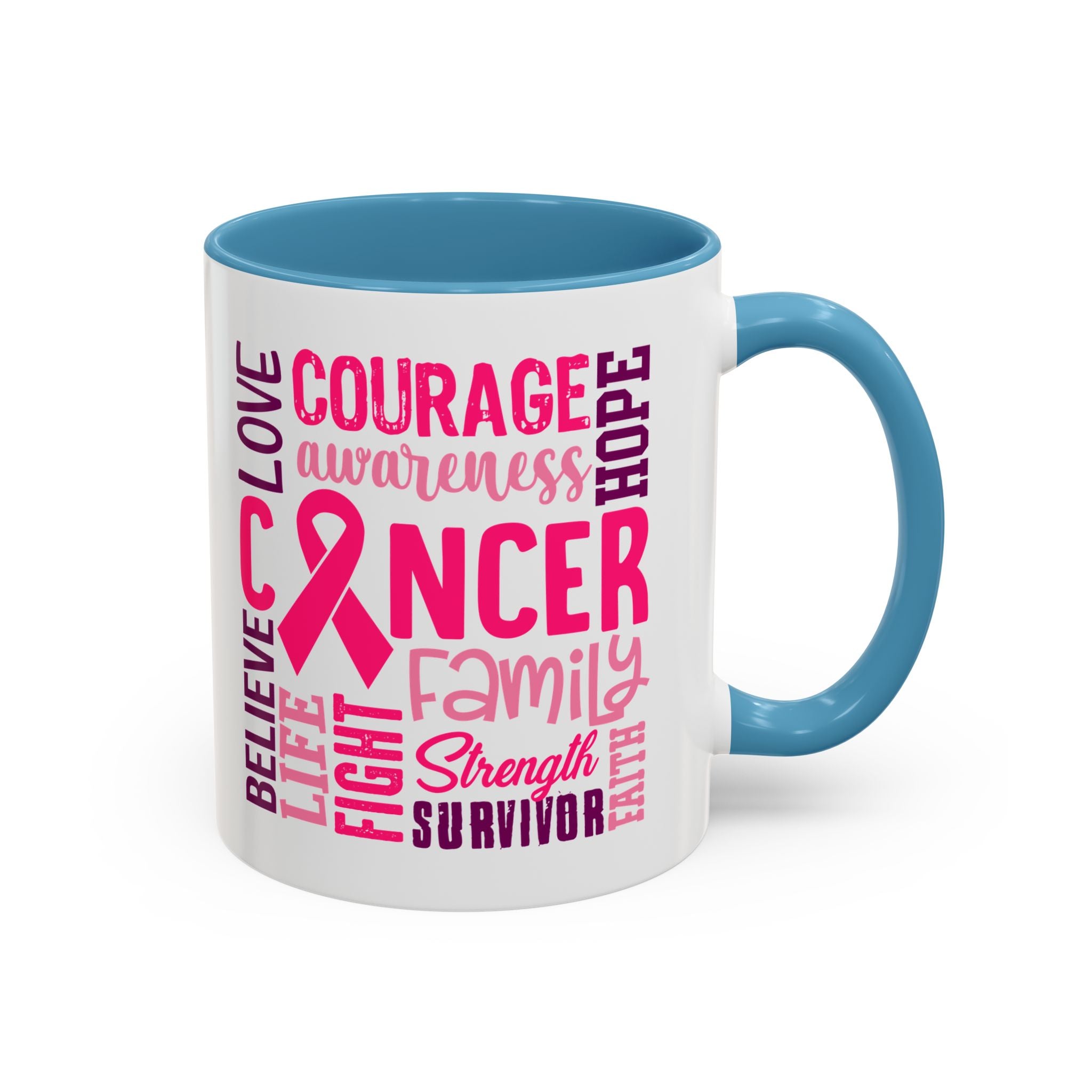 Inspirational Cancer Awareness Coffee Mug, Support Gift, Hope for Survivors, Breast Cancer Month, Motivational Mug, Encouragement Mug