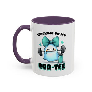 Fitness Motivation Coffee Mug, Workout Gift, Gym Decor, Boo-Tee Lover's Cup, Cute Ghost Mug