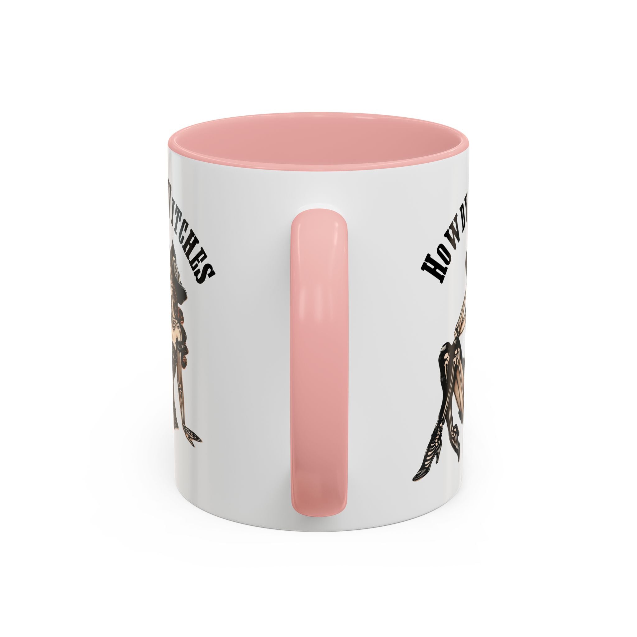 Howdy Witches Coffee Mug - Spooky Halloween Mug, Gift for Witches, Witchy Decor, Gothic Coffee Cup, Skeleton Design
