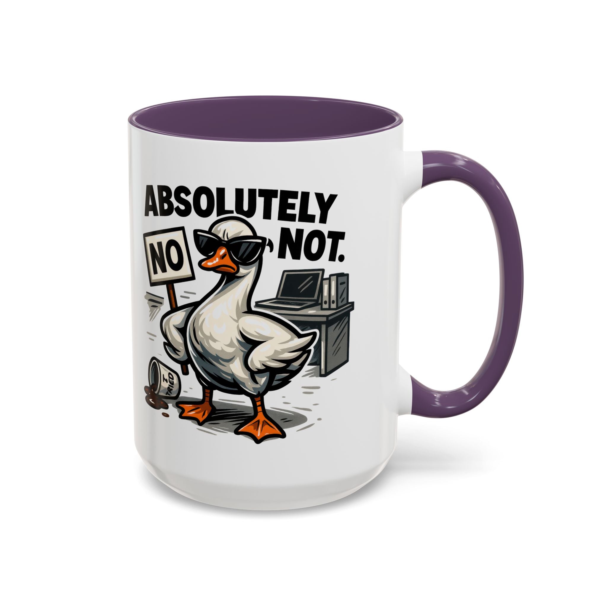 Sassy Coffee Mug, Humorous Gift for Geese Lovers, Fun Office Desk Decor, Funny Animal Cup, Quirky Kitchenware