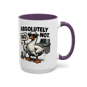 Sassy Coffee Mug, Humorous Gift for Geese Lovers, Fun Office Desk Decor, Funny Animal Cup, Quirky Kitchenware