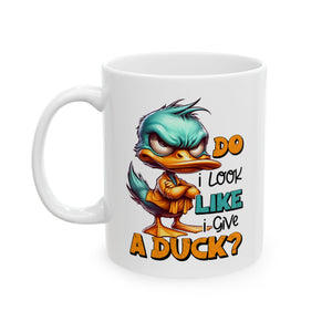 funny duck attitude coffee  Mug for Coffee Lovers, Funny Gift, Tea Mug, Cartoon Character Mug, Unique Kitchen Decor