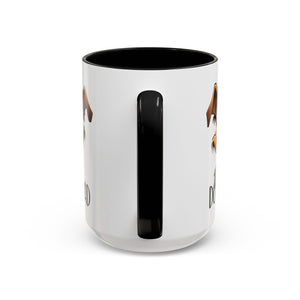 Dog Dad Accent Coffee Mug - Fun Gift for Dog Lovers, Pet Fathers, Father's Day, Birthday, Coffee Lovers