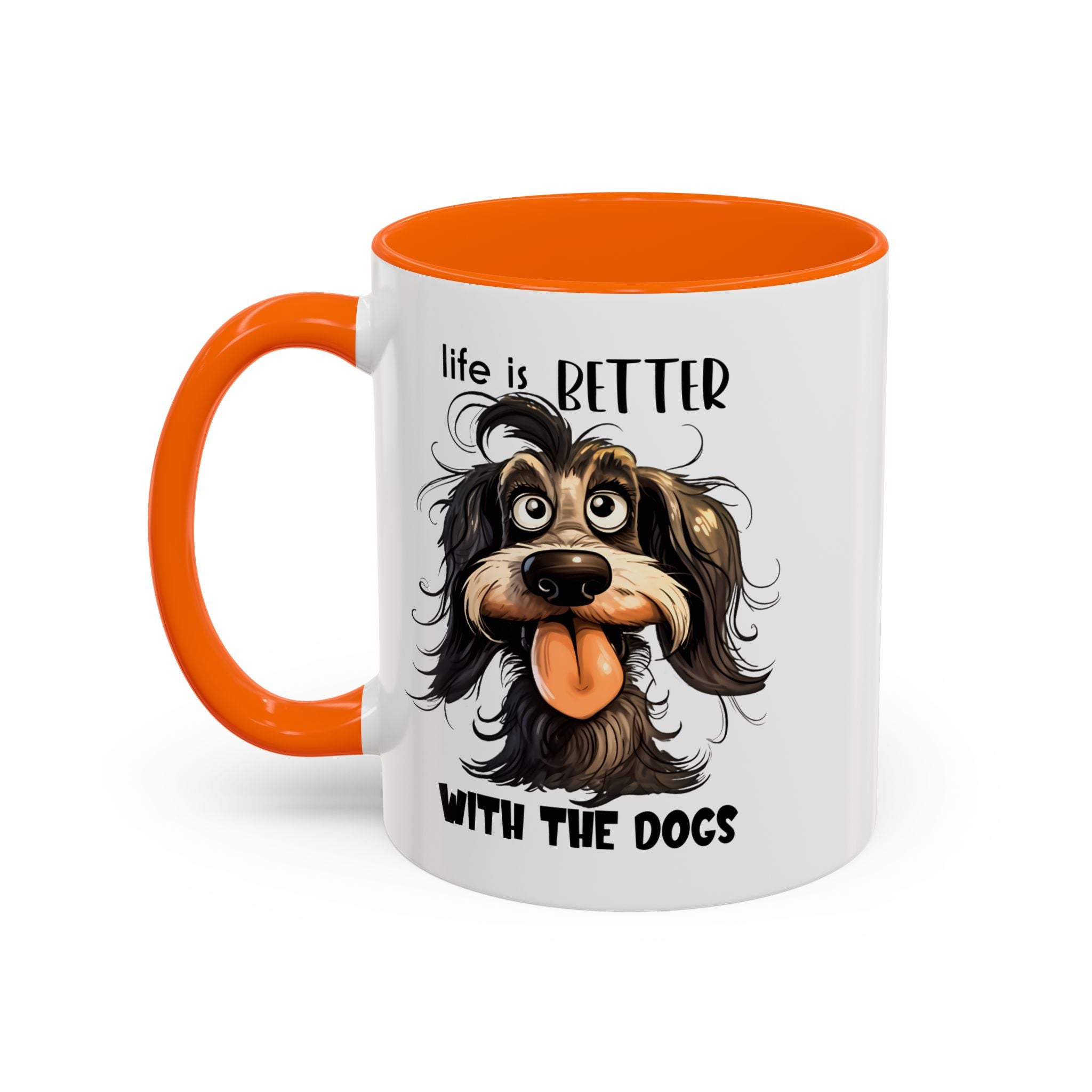 Life is Better with Dogs Coffee Mug - Cute Dog Lover Gift, Animal Themed Mug, Pet Owner Present, Fun Coffee Cup, Gift for Him/Her