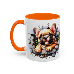 Charming Dog-Themed Coffee Mug, Perfect for Pet Lovers, Gift for Dog Owners, Cute French Bulldog Art, Ideal for Birthdays and Holidays