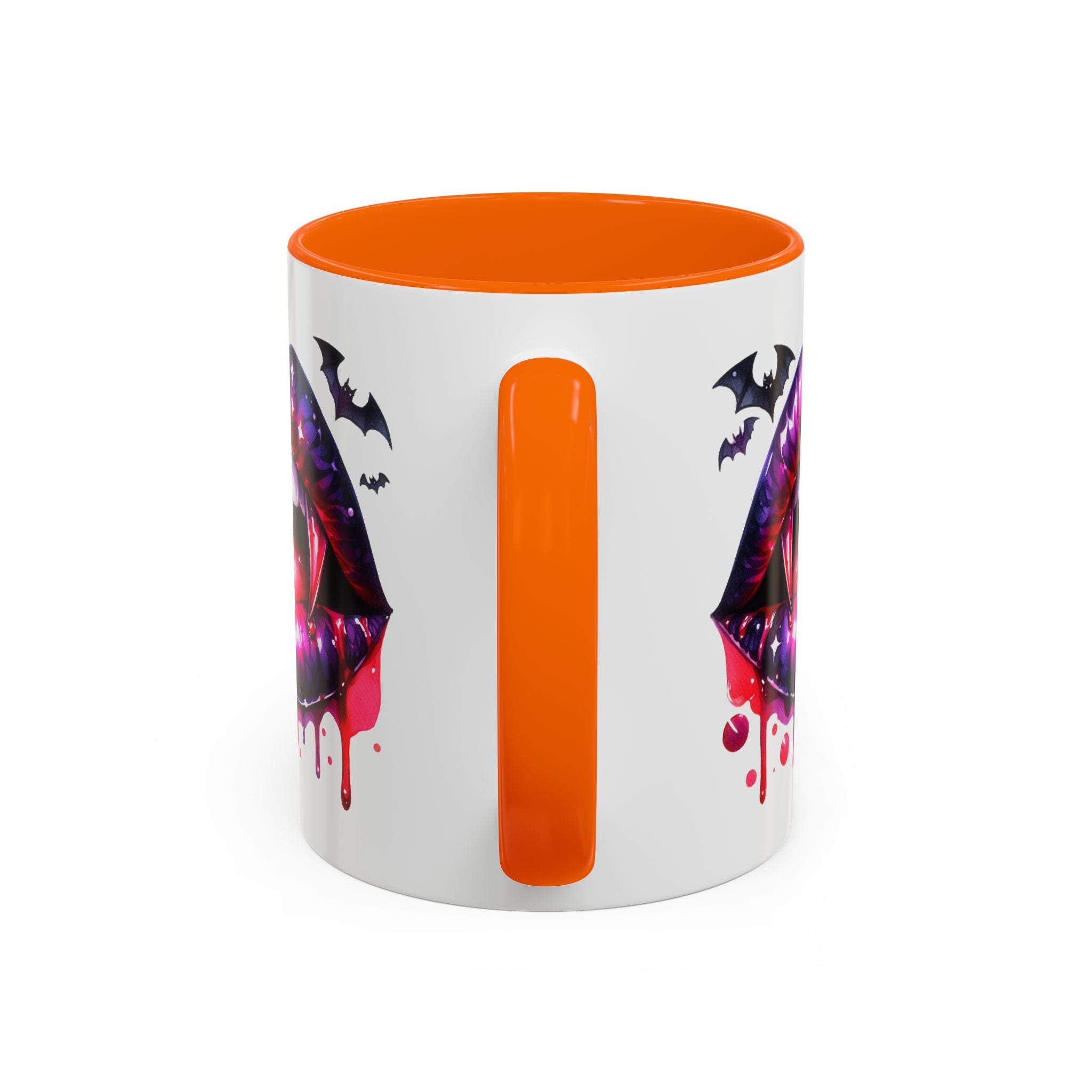 Gothic Vampire Coffee Mug, Halloween Mug, Dark Aesthetic, bats, Spooky Home Decor, Unique Coffee Cup