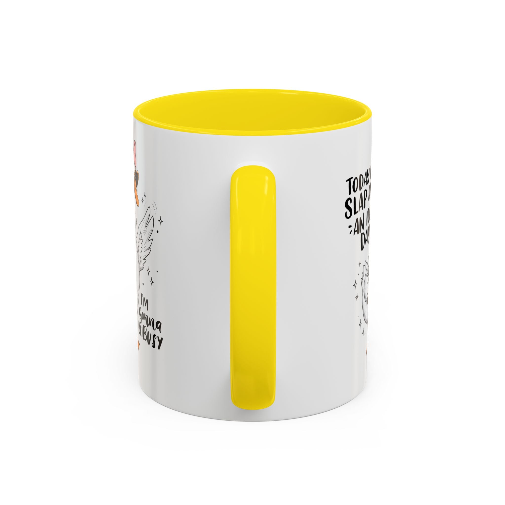 Funny Goose Coffee Mug - Slap an Idiot Day adult humor joke