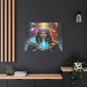 Mystical Sorceress Canvas Artwork - Fantasy Wall Decor
