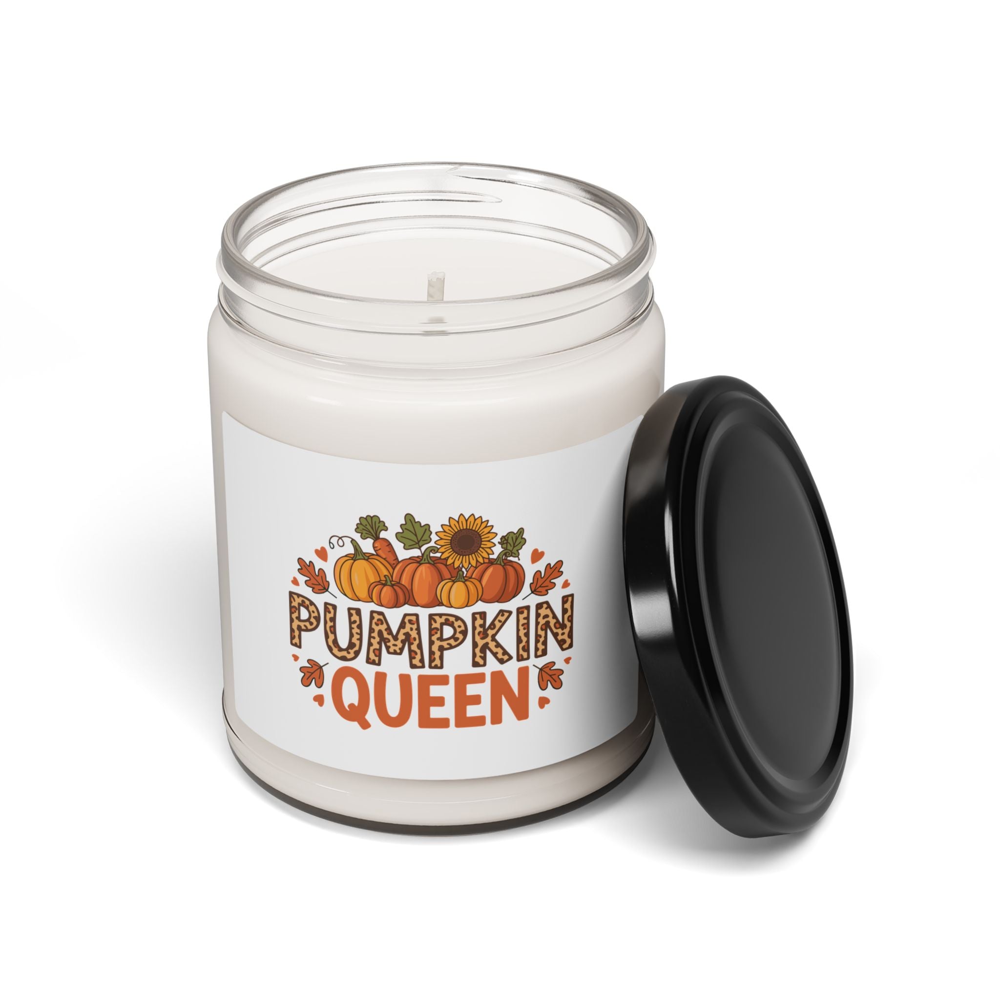 Pumpkin Queen Soy Candle, Fall Home Decor, Autumn Scented Candle, Gift for Her, Halloween Celebration, Cozy Living
