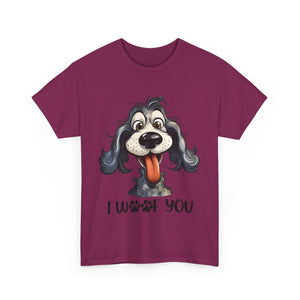 Cute Dog Lover Tee | I WOOF You T-Shirt, Pet Lover Gift, Dog Mom Shirt, Casual Wear, Anniversary Gift