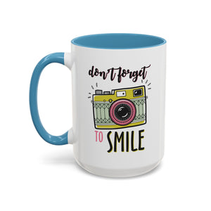 Inspirational Coffee Mug - 'Don't Forget to Smile' mental health