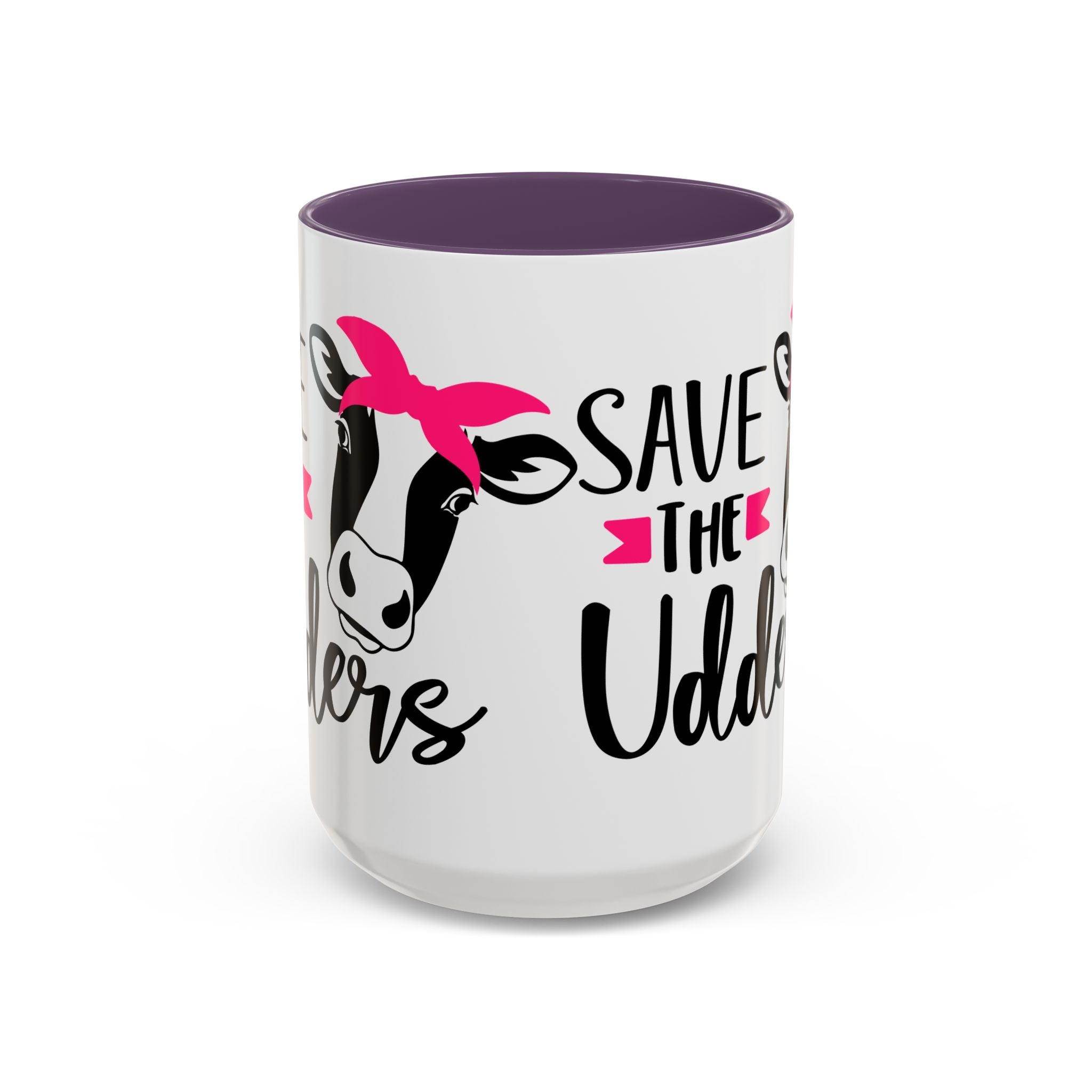 cancer awareness Cute Cow Mug - Save the Utters Coffee Cup, Gift for Animal Lovers,  Mug, Unique Birthday Gift