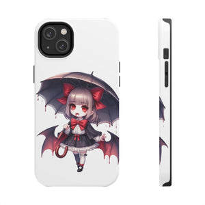 vampire girl horror art Tough Phone Cases